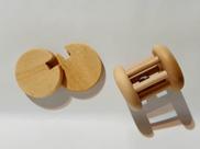 Kit Montessori para bebês Discos Interconectados e Chocalho de rolar