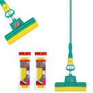 Kit Mop Noviça Sekito Rodinho Limpa Seca Com 2 Refis Extras