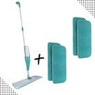 Kit Mop Spray Mágico 3 em 1 com 2 Refis Extras e Reservatório de 400ml Esfregão Completo para Limpeza