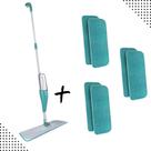 Kit Mop Spray Mágico 3 em 1 com 6 Refis Extras e Reservatório de 400ml Esfregão Completo para Limpeza