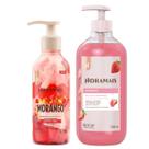 Kit Morango 1 Duo Gel Creme 250g + 1 Sabonete Líquido 500ml Hidramais