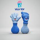 Kit Mordedor Pé E Mão - Vila Toy - Azul