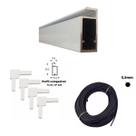 Kit Mosqueteiro 4 Perfis Branco 2,0m Com Cantoneira Branca Mais Cordão De Borracha 2,0m Kit Mosqueteiro 4 Perfis Branco 2,0m Com Cantoneira Branca Mais Cordão De Borracha 2,0m