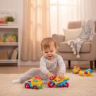Kit Moto e Caminhão de Brinquedo Multicolorido Infantil Plástico Resistente 2 Peças Kit Moto e Caminhão de Brinquedo Multicolorido Infantil Plástico Resistente 2 Peças