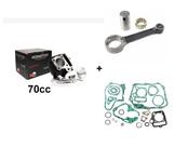 Kit Motor 70cc + Biela + Jogo Junta Motor Dafra Zig 50