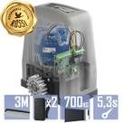 Kit Motor Alta Rotação Rossi DZ4 VIP 3m Crem 2 Control Portão 700Kg