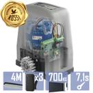 Kit Motor Alta Rotação Rossi DZ4 VIP 4m Crem 3 Control Portão 700Kg