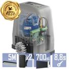 Kit Motor Alta Rotação Rossi DZ4 VIP 5m Crem 2 Control Portão 700Kg