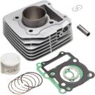 Kit motor cilindro completo KMP Premium anel Rik Yes125 2005 a 2012 Suzuki