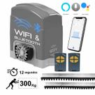 Kit Motor Portão Deslizante Correr Izzy 300 App Celular Alexa Google Com 3m Cremalheira