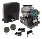 KIT MOTOR PORTÃO DESLIZANTE RCG PL 300Kg 1/5CV 220V + 2 CONTROLES + 3M DE CREMALHEIRAS clear