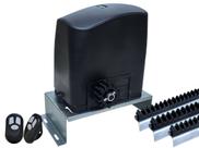 KIT MOTOR PORTÃO DESLIZANTE RCG PL 300Kg COM BASE DE FIXAÇÃO