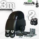 kit Motor Portao deslizante Rcg Slim AL 300kg 1/5 2 cont 3m