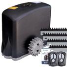 Kit motor portão eletrônico 500kg 1/4cv 2 controles 3m garen