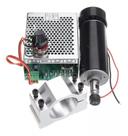 Kit Motor Spindle 500W com Suporte e Pinça para Fonte CNC Router