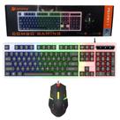 Kit Mouse e Teclado Gamer RGB USB Sensor Alta Precisão Kit Mouse e Teclado Gamer RGB USB Sensor Alta Precisão