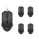 Kit Mouse Optico Atacado/Revenda Exbom MS71 1200 DPI Preto Original