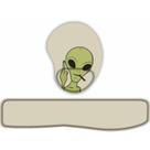 Kit Mouse Pad + Apoio de teclado Alien