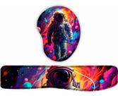 Kit Mouse Pad + Apoio De Teclado Coleção Astronauta 12 Kit Mouse Pad + Apoio De Teclado Coleção Astronauta 12