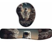 Kit Mouse Pad + Apoio De Teclado Coleção Astronauta 9 Kit Mouse Pad + Apoio De Teclado Coleção Astronauta 9