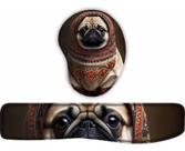 Kit Mouse Pad + Apoio De Teclado Coleção Pug 1 Kit Mouse Pad + Apoio De Teclado Coleção Pug 1