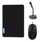 Kit Mouse Pad Speed Gamer + Mouse Óptico com Fio + Microfone - HP