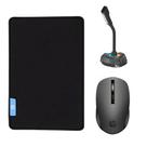 Kit Mouse Pad Speed Gamer + Mouse Wireless USB Optical + Microfone - HP