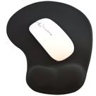 Kit Mouse Sem Fio e Mouse Pad Ergonômico TopGet Preto e Branco