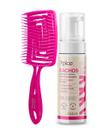 Kit Mousse Cachos 210ml + Brinde Escova Quadrada Flex - Ápice