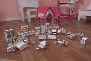 Kit Móveis Em MDF Branco Escala Polly Com 34 Peças - Darama Kit Móveis Em MDF Branco Escala Polly Com 34 Peças - Darama
