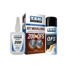 Kit Moveleiro 200 Tekbond Com Acelerador QFS Tekbond Adesivo Instantaneo e Acelerador de Secagem