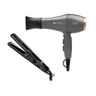 Kit mq - secador mq pro digital íon 2600w 220v + chapinha prancha mq pro 480 velox bivolt