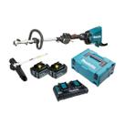 Kit Multifuncional DUX60Z Makita 2 Bat Carregador e Implemento Roçadeira Maleta