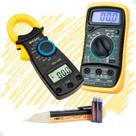 Kit Multímetro Digital Alicate Amperímetro Detectora Tensão