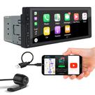 Kit Multimídia 1 Din + Câmera De Ré Jetta 2011 2012 2013 2014 Espelhamento USB Bluetooth