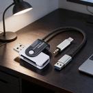 Kit Multimídia 1 LEITOR 4 EM 1 ADAPTADOR USB C 3.0 ÁUDIO P2 ANALÓGICO