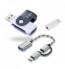 Kit Multimídia 1 LEITOR 4 EM 1 ADAPTADOR USB C 3.0 ÁUDIO P2 ANALÓGICO