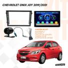 Kit Multimidia 7 MP5 Espelhamento Camera Moldura Onix Joy Chicote Adaptador Antena