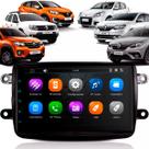 Kit Multimídia 7 Polegadas MP5/BT 2Din + Moldura Preta Chinês Captur Sandero Logan Duster - AP619R2