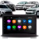 Kit Multimídia 7 Polegadas MP5/BT 2Din + Moldura Preta Golf Polo Bora Fox SpaceFox Fiesta Ecosport