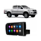 Kit Multimídia 7 Polegadas MP5/BT 2Din + Moldura Preta Hilux Etios Corolla GLI AP636