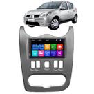 Kit Multimídia 7 Polegadas Sandero 2007 A 2011 MP5 Carplay Bluetooth + Moldura