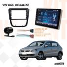 Kit Multimídia 9 MP5 CarPlay Câmera de Ré Moldura Flutuante Gol G5 Rallye Conector 16 ViaS