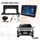 Kit Multimidia 9 MP5 Carplay Camera Moldura HB20 Chicote Adaptador