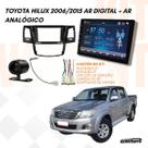 Kit Multimidia 9 MP5 Carplay Camera Moldura Hilux Chicote Adaptador Antena