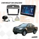 Kit Multimidia 9 MP5 Carplay Camera Moldura S10 Chicote Adaptador Antena