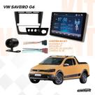 Kit Multimidia 9 MP5 Carplay Camera Moldura Saveiro G6 Conector