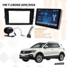 Kit Multimidia 9 MP5 Carplay Câmera Moldura VW Chicote Adaptador