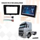 Kit Multimídia 9 MP5 CarPlay Moldura Flutuante Volvo 2004 a 2015 Conector 16 Vias