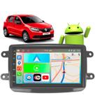 Kit Multimidia Android 7 polegadas Sandero 2011 a 2024 CarPlay BT Waze Wifi Rádio
